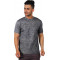 Poomer  Self Design Men Round Neck Black, Silver T-Shirt