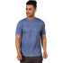 Poomer  Self Design Men Round Neck Reversible Blue, White T-Shirt