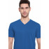 Poomer casual T-Shirt for men Light blue melange ( V neck )