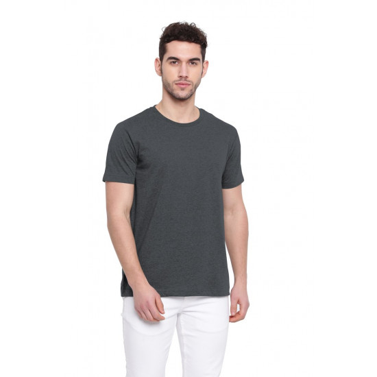 Poomer casual T-Shirt for men Cool gray ( Round neck )