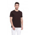 Poomer casual T-Shirt for men Brown ( Round neck )